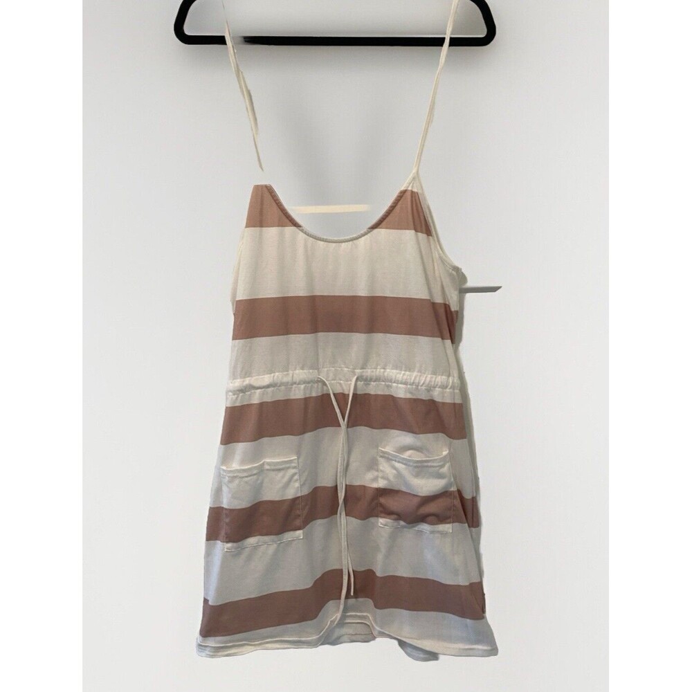 White and Beige Tank Top Dress By Belinda‎ Size S